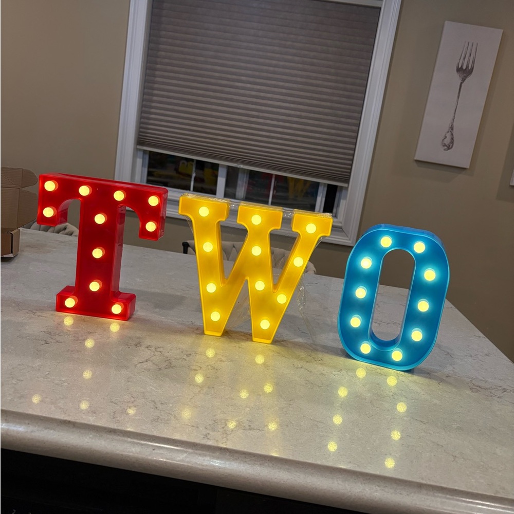 Colorful LED Marquee Letters - Picture 3 of 4